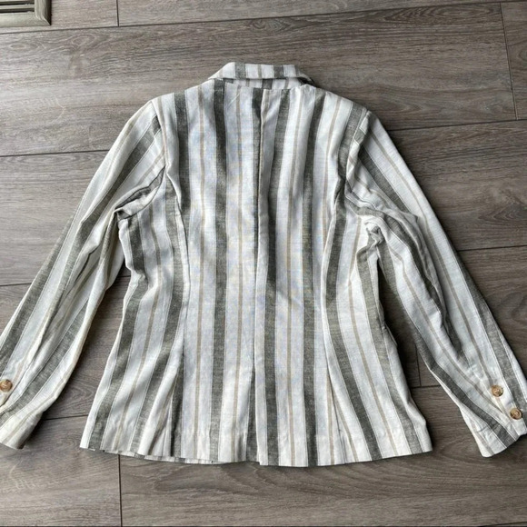 Heartloom  Striped Linen Blend Blazer - Picture 11 of 13